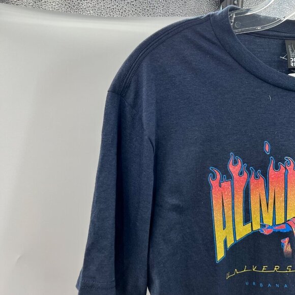 District Men's University of Illinois Alma Mater T-Shirt Navy/Multi Medium New - Picture 3 of 9